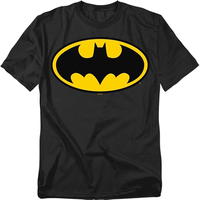 Batman Classic Logo Halloween Costume Black T-shirt