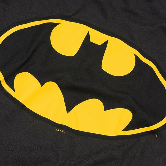 Batman Classic Logo Halloween Costume Black T-shirt - Image 4