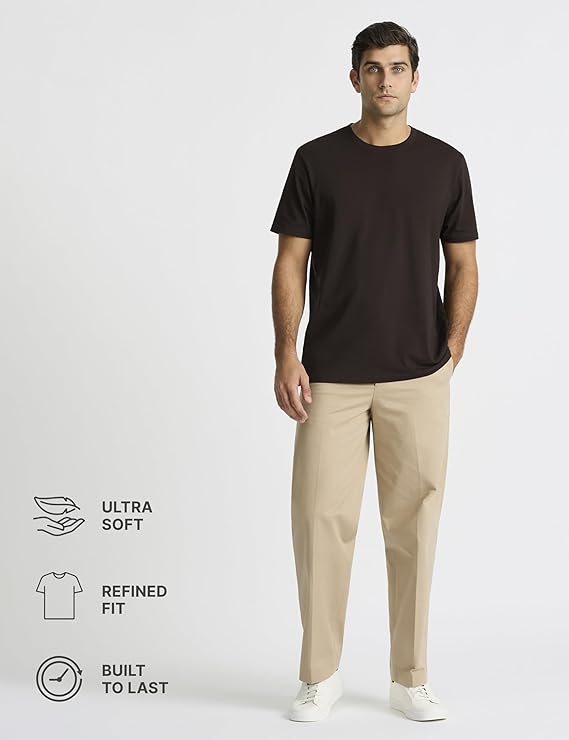 Men’s Supima® Mercerised Cotton T-Shirt(Chocolate)