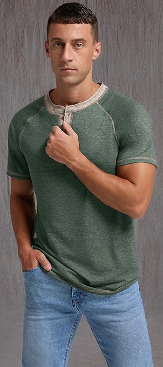 Sailwind Cotton Casual Long/Short Sleeve Green T-Shirt - Image 4