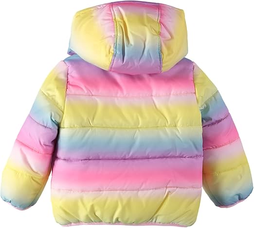 Carter's Girls' Fleece Lined Puffer Jacket Coat - Image 4
