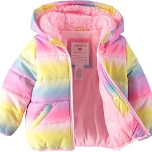 Carter's Girls' Fleece Lined Puffer Jacket Coat