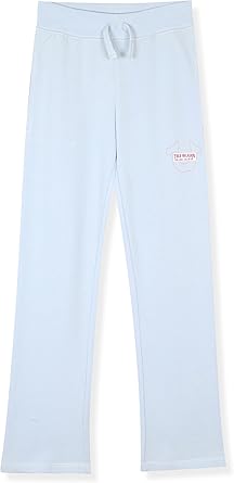 True Religion Girls 2 Piece Fleece Hooded Jogger Set – Zip-Front Hoodie & Sweatpants Outfit( Dusty Blue) - Image 4