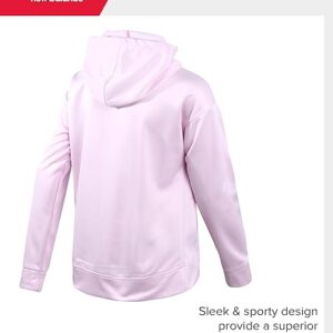 New Balance Girls Leggings Set - 2 Piece Pullover Girls Hoodies Sweatshirt and Athletic Leggings Outfit(Raspberry)