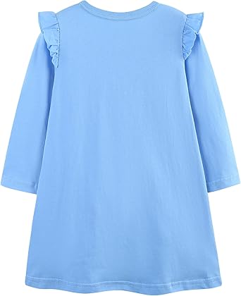 Toddler Girls Dress Cotton Embroidery Applique Short Sleeve Dresses(Bunny and Strawberry) - Image 3