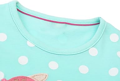 Girls Cotton Embroidery Applique Short Sleeve Dresses(Deer) - Image 4
