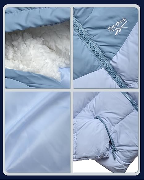 Girls' Full-Zip Fleece Jacket, Signature Logo Design, Lightweight & Wind Resistant (Blue) - Image 3