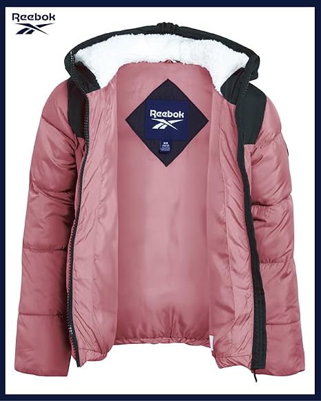 Girls' Full-Zip Fleece Jacket, Signature Logo Design, Lightweight & Wind Resistant (Pink radeon) - Image 5