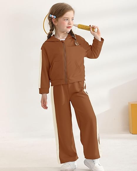 Winter Girl Outfit Toddler Girl Clothes (autumn brown) - Image 5