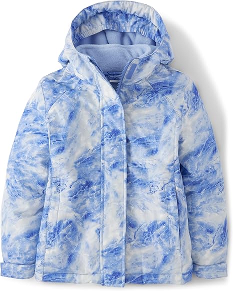 The Children's Place Girls Heavy 3 in 1 Winter Jacket, Wind-resistant Water-resistant Shell, Fleece Inner (Blue Dim)