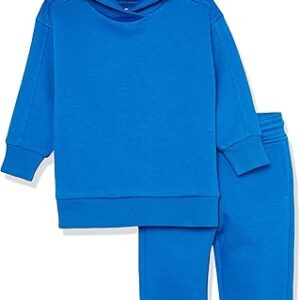 Essentials Unisex Kids and Toddlers’ Modern Sweat Set(Bright Blue)