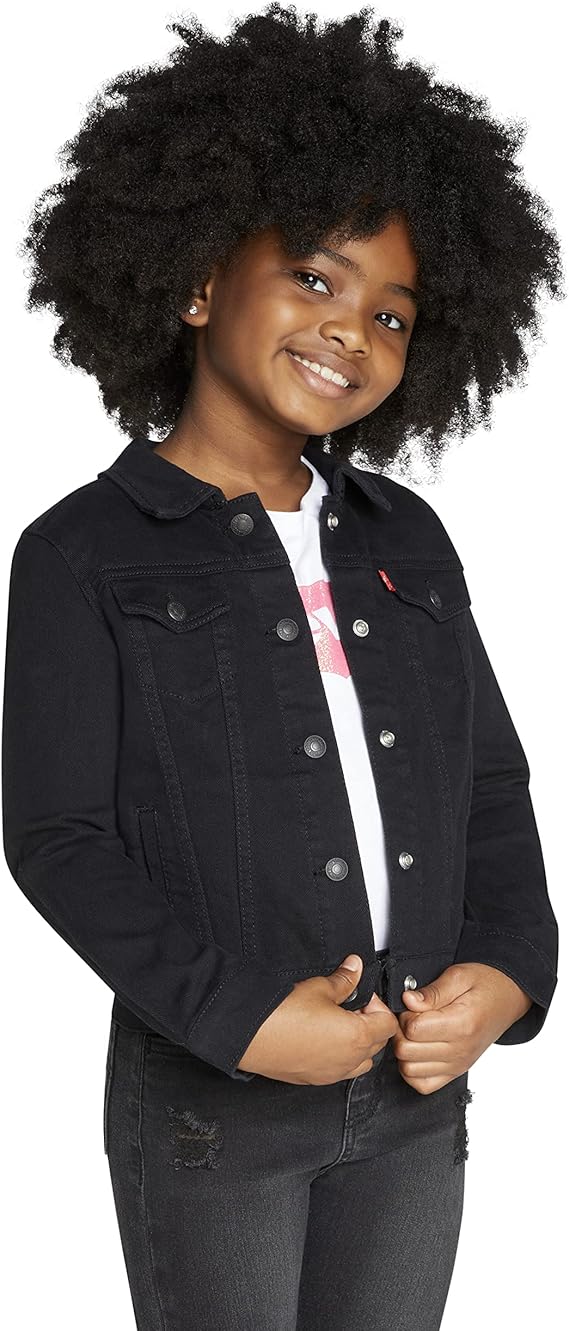Levi's girls And Baby Trucker Jacket (Black) - Image 4