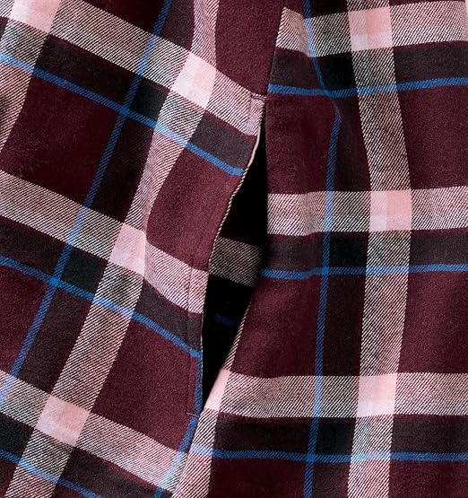 Legendary Whitetails Women's Sherpa Lined Flannel Shacket (Merlot Plaid) - Image 3