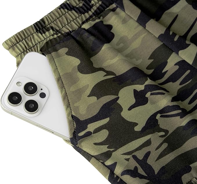 Girls 2 Piece Outfit Drop Shoulder Zip Up Hoodies and Sweatpant Clothing Set with Pockets(Black camo) - Image 5