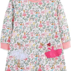 Girl's party Dresses(Floral&swans)