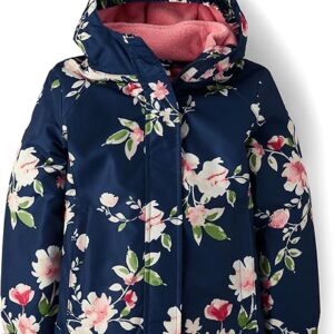 The Children's Place Girls Heavy 3 in 1 Winter Jacket, Wind-resistant Water-resistant Shell, Fleece Inner (Blue Dim) (Copy)