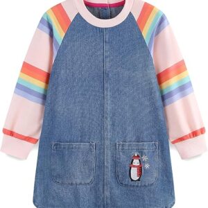 Girl's party Dresses(Rainbow&penguin)