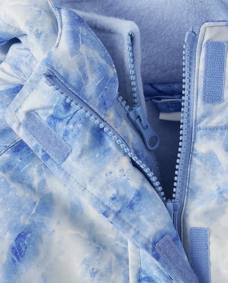 The Children's Place Girls Heavy 3 in 1 Winter Jacket, Wind-resistant Water-resistant Shell, Fleece Inner (Blue Dim) - Image 4