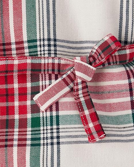 Children's Place Big Girls' Long Sleeve Casual Dress (Holiday plaid) - Image 4