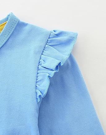 Toddler Girls Dress Cotton Embroidery Applique Short Sleeve Dresses(Bunny and Strawberry) - Image 4