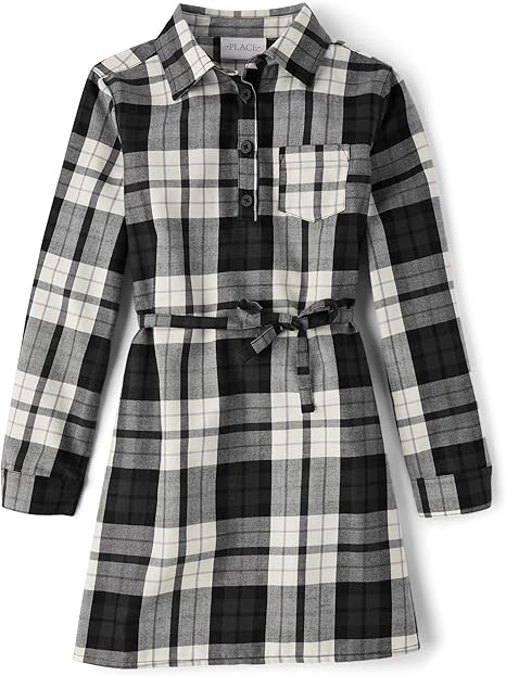 Children's Place Big Girls' Long Sleeve Casual Dress - Image 5