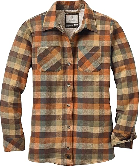 Legendary Whitetails Women's Sherpa Lined Flannel Shacket - Image 3