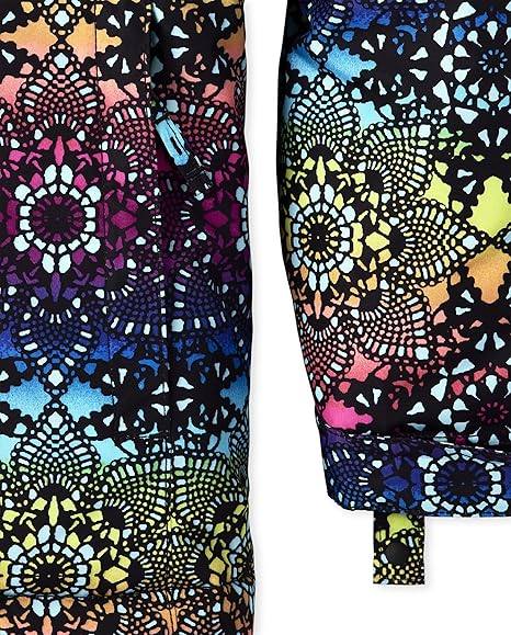 The Children's Place Girls Heavy 3 in 1 Winter Jacket, Wind-resistant Water-resistant Shell, Fleece Inner (Rainbow) - Image 3