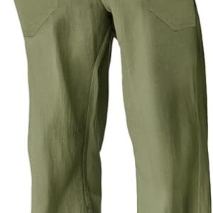 Runcati Mens Casual Army Green Pants