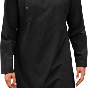 Mens Kaftan Black Thobe