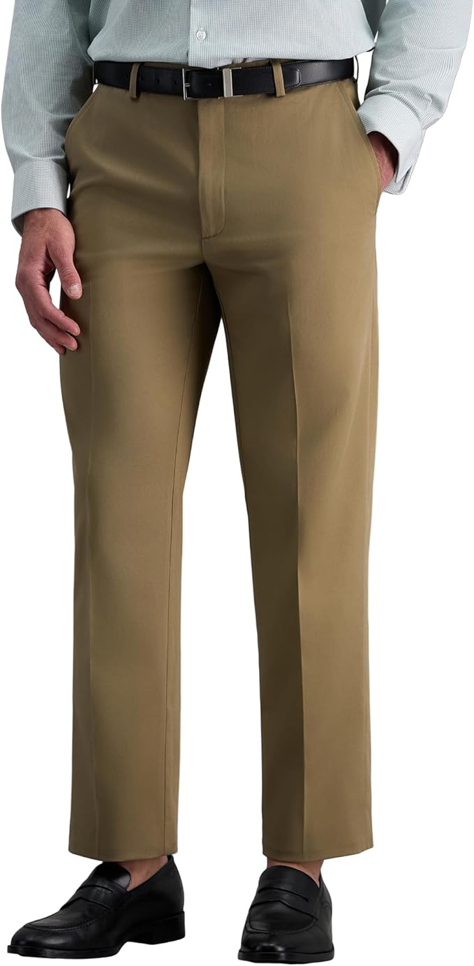 Haggar Men's British Khaki Casual Pant