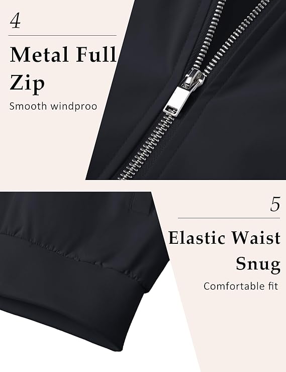 MAGCOMSEN Bomber Jacket Windbreaker #01 Black Coat - Image 4