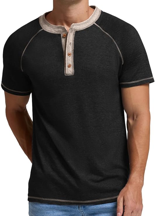 Sailwind Cotton Casual Long/Short Sleeve Black T-Shirt - Image 3