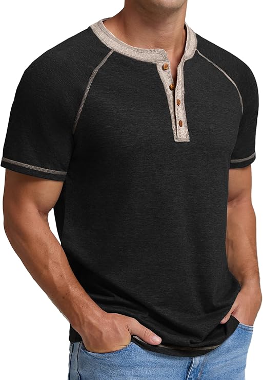 Sailwind Cotton Casual Long/Short Sleeve Black T-Shirt - Image 2