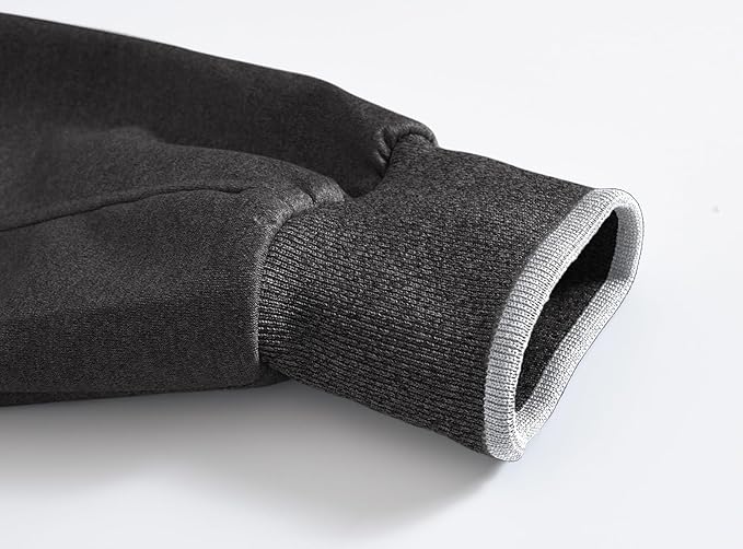 BASUDAM Men's Dark Grey Light Grey Tracksuit - Image 4