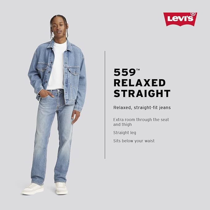 Levi's 559 Relaxed Straight Timberwolf Twill Jeans89. - Image 3