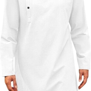 Mens Kaftan White Thobe