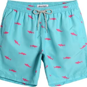 maamgic Men's Acid Blue Swim Trunks