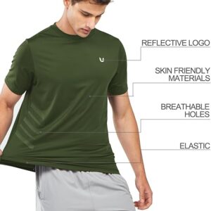 NORTHYARD Breathable 2.0™ Men's Athletic Workout Armygreen T-Shirt