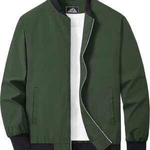 MAGCOMSEN Bomber Army Green Jacket
