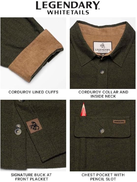 Legendary Whitetails Men's Army Flannel Shirt - Image 2