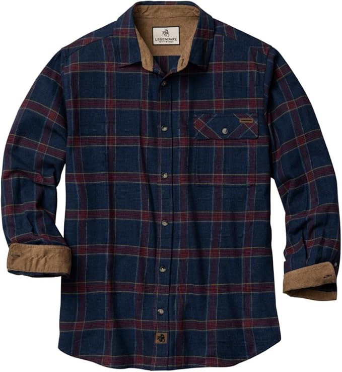 Legendary Whitetails Men's American Treasure Plaid Flannel Shirt