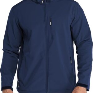 Outdoor Ventures Softshell Blue-removable Hood Jacket