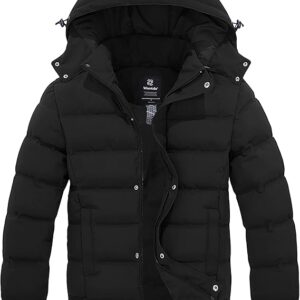 Wantdo Winter Coat Black Puffer Jacket