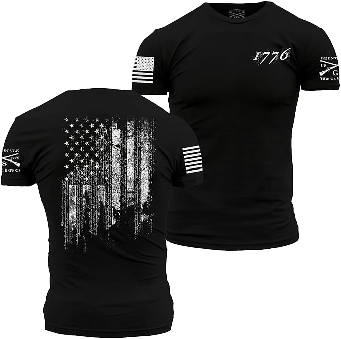 Grunt Style 1776 Flag(Black)