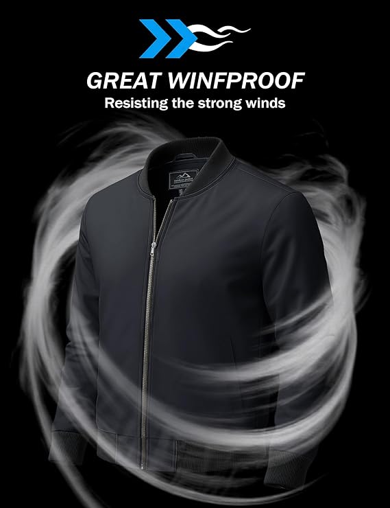 MAGCOMSEN Bomber Black Jacket - Image 2