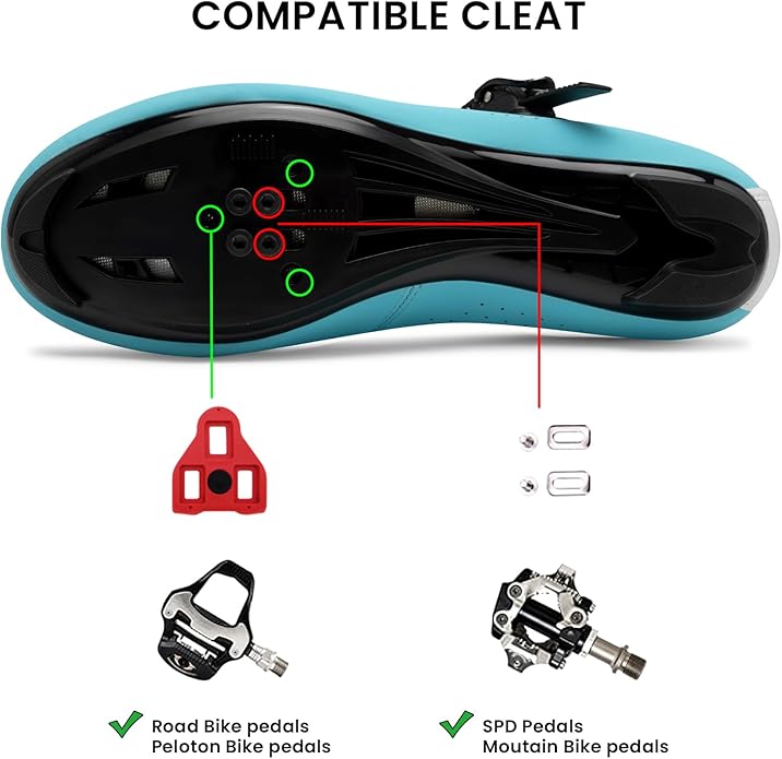 Blue Cycling Shoes for Men - Image 3