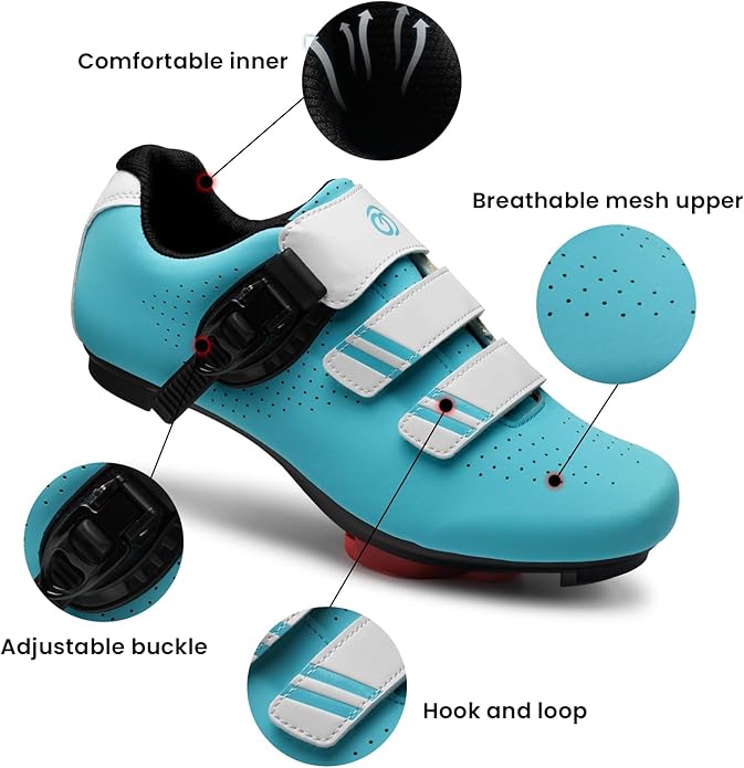 Blue Cycling Shoes for Men - Image 2