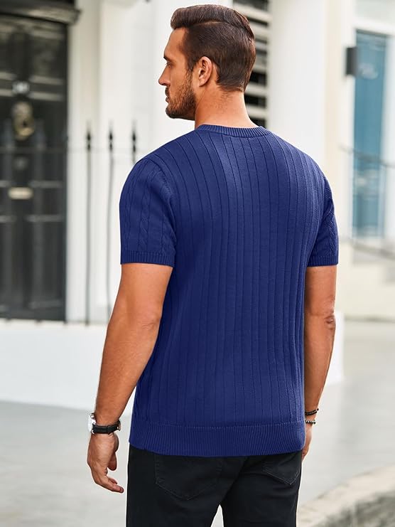 Runcati Navy Blue T Shirt Slim Fit - Image 3