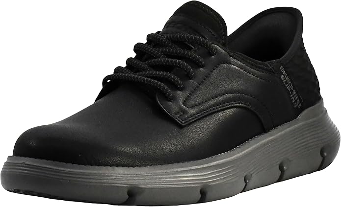 Skechers Men's Black/Charcoal Garza - Gervin Slip-On Shoes