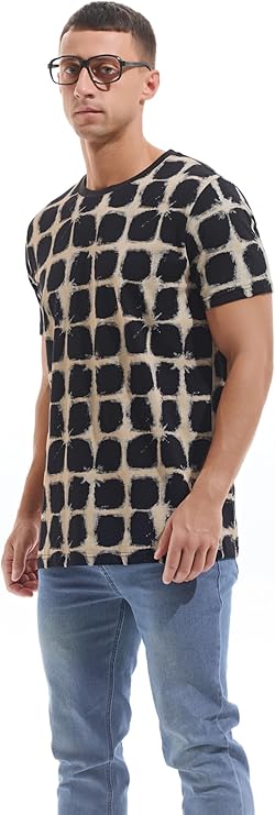 KLIEGOU Crew Neck 32 Black T Shirt Fitted - Image 3